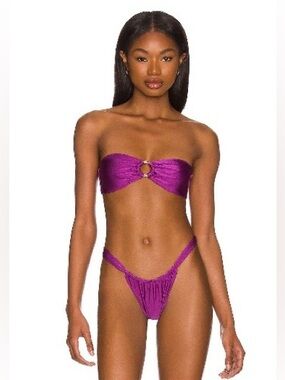 Natasia Swim Juniper Bikini top in Dahlia